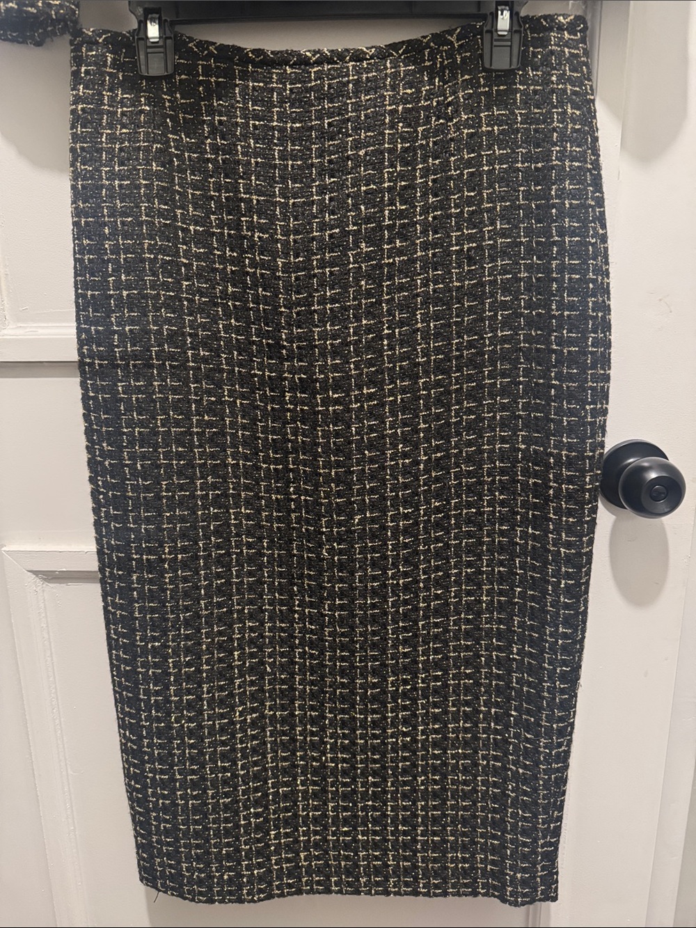 Preston & York Black and Gold Tweed Skirt Suit Set - Picture 4 of 6
